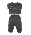 Juddlies Juddlies Dres Niemowlęcy 2 el. Breathe EZE Charcoal 6-12M