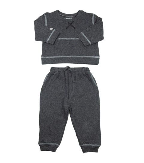 Juddlies Juddlies Dres Niemowlęcy 2 el. Breathe EZE Charcoal 6-12M Juddlies Juddlies Dres Niemowlęcy 2 el. Breathe EZE Charcoal 6-12M