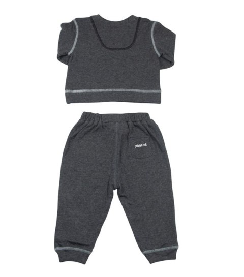 Juddlies Juddlies Dres Niemowlęcy 2 el. Breathe EZE Charcoal 6-12M Juddlies Juddlies Dres Niemowlęcy 2 el. Breathe EZE Charcoal 6-12M