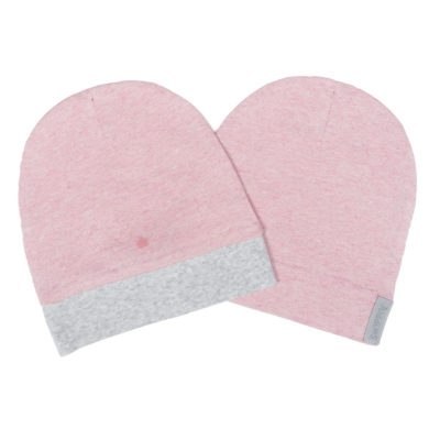 Juddlies Juddlies Organic Raglan Czapka Pink XS 2 szt.