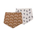 Lulujo Lulujo Boho Śliniak Bandana 2 szt. Black Birds Lulujo Lulujo Boho Śliniak Bandana 2 szt. Black Birds