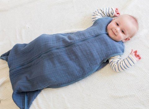 Lulujo Lulujo Śpiworek Do Spania 0-6m 1.0 TOG Navy Night Lulujo Lulujo Śpiworek Do Spania 0-6m 1.0 TOG Navy Night