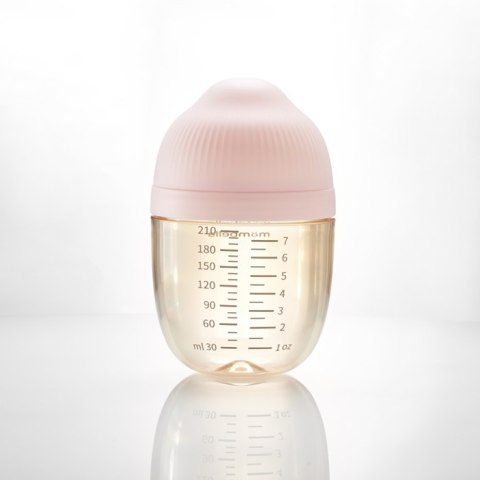 Mombella Mombella Butelka Antykolkowa dla Noworodka Roze PPSU 210ml Mombella Mombella Butelka Antykolkowa dla Noworodka Roze PPSU 210ml