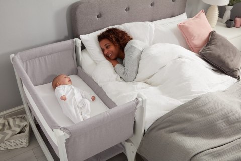 Shnuggle Shnuggle Łóżeczko Dostawne dla Niemowlaka Air Bedside Crib Stone Shnuggle Shnuggle Łóżeczko Dostawne dla Niemowlaka Air Bedside Crib Stone