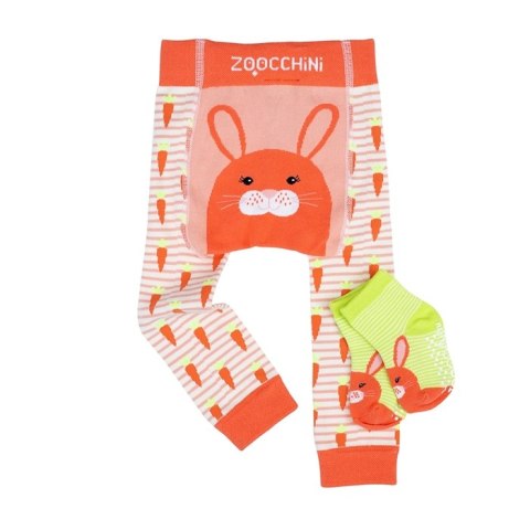 Zoocchini Zoocchini Legginsy i Skarpetki Królik Nowy 6-12M