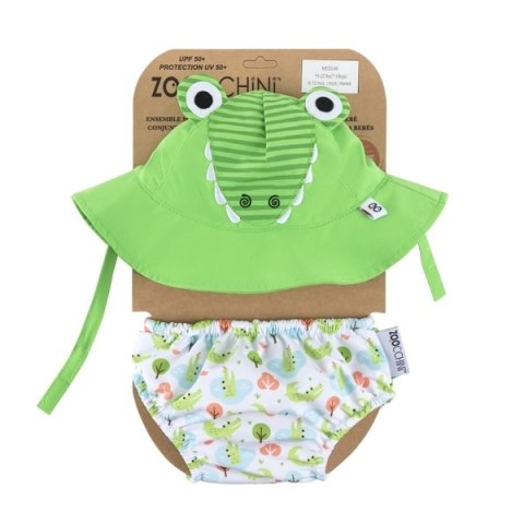 Zoocchini Zoocchini Pieluszka Kąpielowa z Czapką Aligator L Zoocchini Zoocchini Pieluszka Kąpielowa z Czapką Aligator L