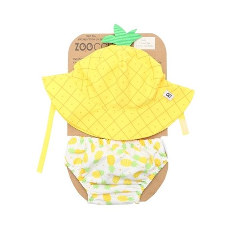 Zoocchini Zoocchini Pieluszka Kąpielowa z Czapką Ananas L Zoocchini Zoocchini Pieluszka Kąpielowa z Czapką Ananas L