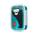 3 Sprouts 3 Sprouts Lunchbox Bento Niedźwiedź Teal 3 Sprouts 3 Sprouts Lunchbox Bento Niedźwiedź Teal