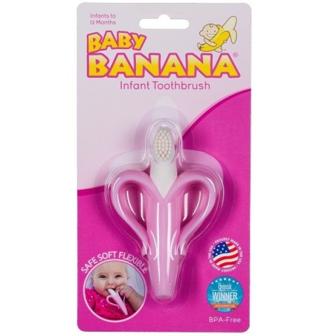 Baby Banana Baby Banana Szczoteczka Treningowa Pink Baby Banana Baby Banana Szczoteczka Treningowa Pink