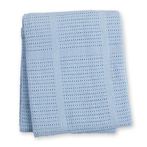 Lulujo Lulujo Kocyk Bawełniany Tkany Blue Lulujo Lulujo Kocyk Bawełniany Tkany Blue