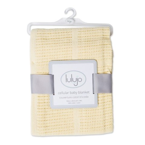 Lulujo Lulujo Kocyk Bawełniany Tkany Yellow Lulujo Lulujo Kocyk Bawełniany Tkany Yellow