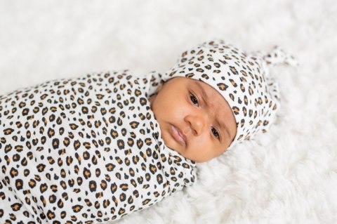 Lulujo Lulujo Zestaw Kocyk + Czapka Gepard Lulujo Lulujo Zestaw Kocyk + Czapka Gepard