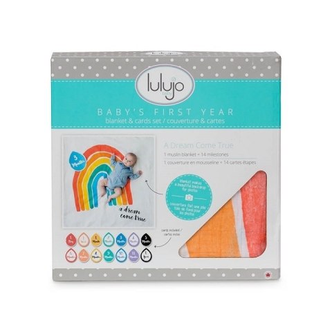 Lulujo Lulujo Zestaw Kocyk + Karty A Dream Come Lulujo Lulujo Zestaw Kocyk + Karty A Dream Come