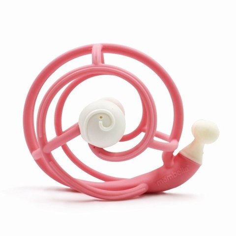 Mombella Mombella Gryzak z Grzechotką Ślimak Pink Mombella Mombella Gryzak z Grzechotką Ślimak Pink