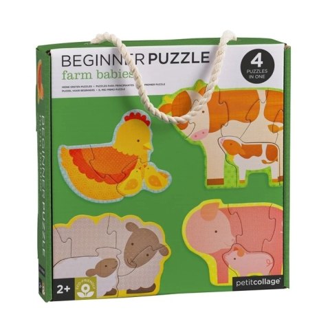 Petit Collage Petit Collage Pierwsze Puzzle Farma Baby