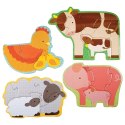 Petit Collage Petit Collage Pierwsze Puzzle Farma Baby Petit Collage Petit Collage Pierwsze Puzzle Farma Baby