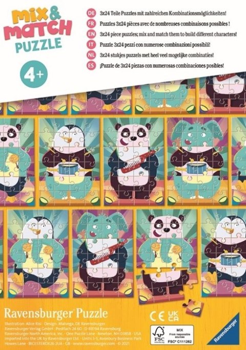BRIO Ravensburger Mix&Match Puzzle Zwierzaczki BRIO Ravensburger Mix&Match Puzzle Zwierzaczki