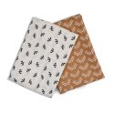 Lulujo Lulujo Boho Kocyk Muślinowy Black Birds/Mudcloth 2szt. Lulujo Lulujo Boho Kocyk Muślinowy Black Birds/Mudcloth 2szt.