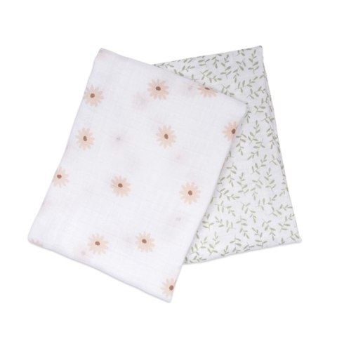 Lulujo Lulujo Boho Kocyk Muślinowy Daisies / Greenery 2szt. Lulujo Lulujo Boho Kocyk Muślinowy Daisies / Greenery 2szt.