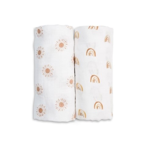 Lulujo Lulujo Boho Kocyk Muślinowy Rainbows/Suns 2szt. Lulujo Lulujo Boho Kocyk Muślinowy Rainbows/Suns 2szt.