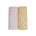 Lulujo Lulujo Boho Kocyk Muślinowy Yellow Wildflowers / Dots 2 szt. Lulujo Lulujo Boho Kocyk Muślinowy Yellow Wildflowers / Dots 2 szt.