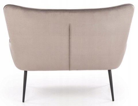 Halmar sofa tapicerowana CASTEL XL tkanina popielaty / nogi czarny stal malowana proszkowo Halmar sofa tapicerowana CASTEL XL tkanina popielaty / nogi czarny stal malowana proszkowo