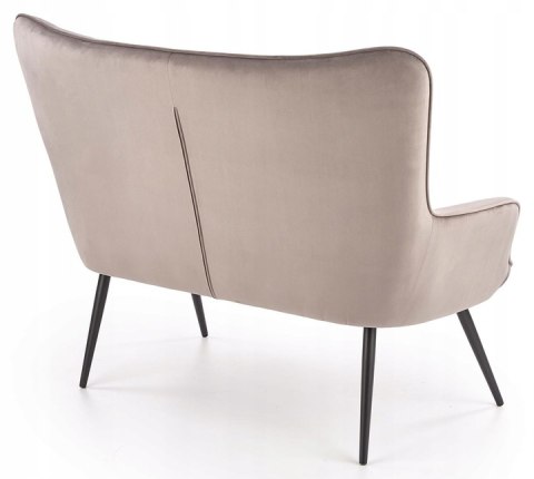 Halmar sofa tapicerowana CASTEL XL tkanina popielaty / nogi czarny stal malowana proszkowo Halmar sofa tapicerowana CASTEL XL tkanina popielaty / nogi czarny stal malowana proszkowo