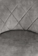 HOKER KRZESŁO BAROWE REGULOWANE H101 Halmar POPIELATY tapicerka TKANINA VELVET STAL malowana proszkowo CZARNY HOKER KRZESŁO BAROWE REGULOWANE H101 Halmar POPIELATY tapicerka TKANINA VELVET STAL malowana proszkowo CZARNY