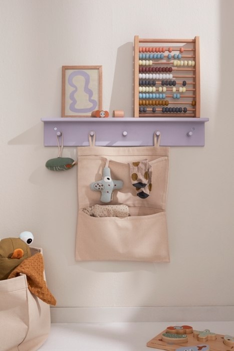 Kids Concept Kids Concept Star Półka Ścienna z Wieszakami Lilac Kids Concept Kids Concept Star Półka Ścienna z Wieszakami Lilac