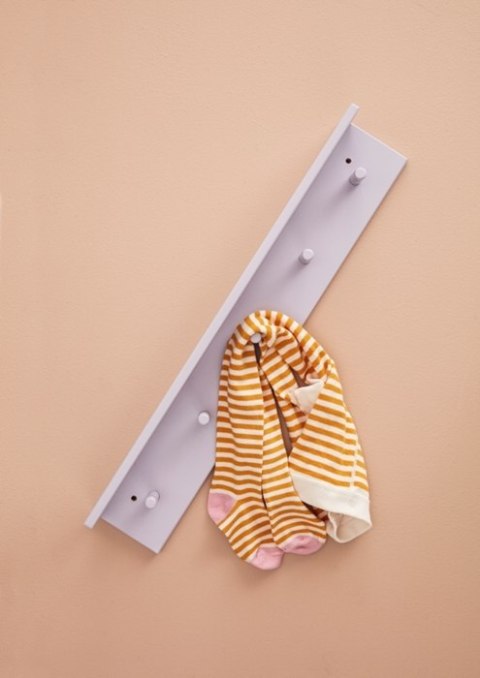 Kids Concept Kids Concept Star Półka Ścienna z Wieszakami Lilac Kids Concept Kids Concept Star Półka Ścienna z Wieszakami Lilac