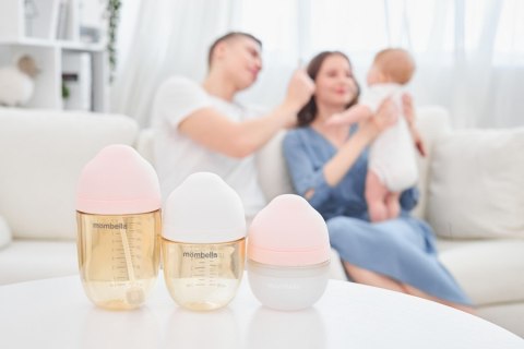 Mombella Mombella Butelka Antykolkowa dla Noworodka Ivory PPSU 210ml Mombella Mombella Butelka Antykolkowa dla Noworodka Ivory PPSU 210ml