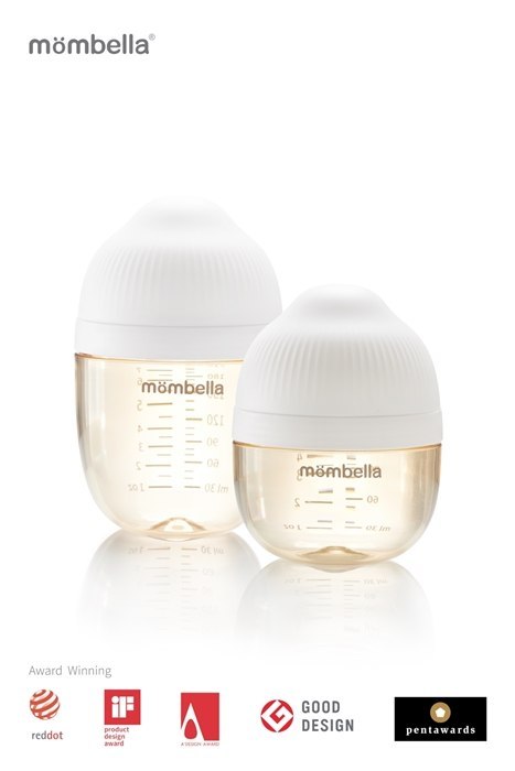 Mombella Mombella Butelka Antykolkowa dla Noworodka Ivory PPSU 210ml Mombella Mombella Butelka Antykolkowa dla Noworodka Ivory PPSU 210ml