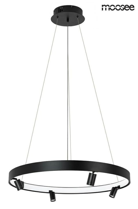 Moosee MOOSEE lampa wisząca CIRCLE SPOT 74 BLACK grafitowa Moosee MOOSEE lampa wisząca CIRCLE SPOT 74 BLACK grafitowa