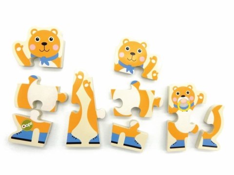 Oops Oops Puzzle Dwustronne Miś 18m+ Oops Oops Puzzle Dwustronne Miś 18m+