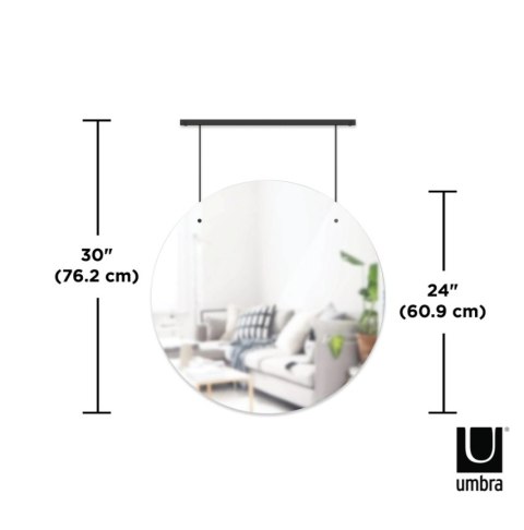 Umbra UMBRA lustro ścienne EXHIBIT czarne Umbra UMBRA lustro ścienne EXHIBIT czarne