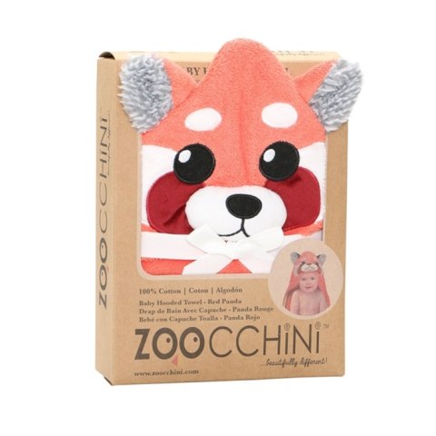 Zoocchini Zoocchini Ręcznik dla Niemowlaka z Kapturem Panda Ruda Zoocchini Zoocchini Ręcznik dla Niemowlaka z Kapturem Panda Ruda