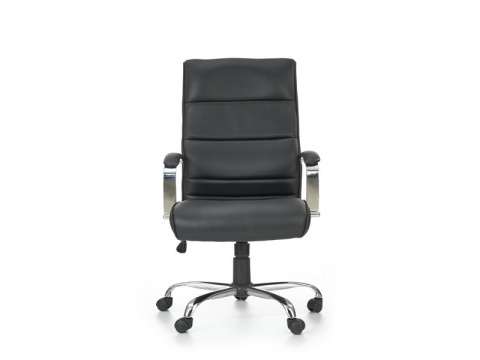 Halmar TEKSAS fotel obrotowy gabinetowy czarny - skóra/ PVC TILT Halmar TEKSAS fotel obrotowy gabinetowy czarny - skóra/ PVC TILT