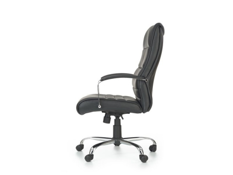Halmar TEKSAS fotel obrotowy gabinetowy czarny - skóra/ PVC TILT Halmar TEKSAS fotel obrotowy gabinetowy czarny - skóra/ PVC TILT