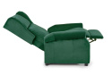 Halmar AGUSTIN 2 fotel wypoczynkowy rozkładany Uszak ciemny zielony tkanina