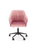 Halmar FRESCO fotel obrotowy do biurkamłodzieżowy różowy velvet