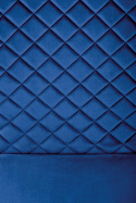 Halmar K442 krzesło pikowane granatowy materiał: tkanina velvet / stal