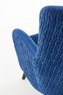 Halmar RAVEL fotel wypoczynkowy granatowy / czarny materiał: tkanina / drewno lite Halmar RAVEL fotel wypoczynkowy granatowy / czarny materiał: tkanina / drewno lite