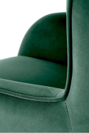 Halmar VERDON fotel wypoczynkowy ciemny zielony BLUVEL #78 materiał: tkanina velvet / stal Halmar VERDON fotel wypoczynkowy ciemny zielony BLUVEL #78 materiał: tkanina velvet / stal