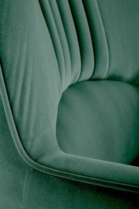 Halmar VERDON fotel wypoczynkowy ciemny zielony BLUVEL #78 materiał: tkanina velvet / stal Halmar VERDON fotel wypoczynkowy ciemny zielony BLUVEL #78 materiał: tkanina velvet / stal