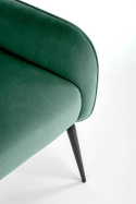 Halmar VERDON fotel wypoczynkowy ciemny zielony BLUVEL #78 materiał: tkanina velvet / stal Halmar VERDON fotel wypoczynkowy ciemny zielony BLUVEL #78 materiał: tkanina velvet / stal