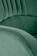 Halmar VERDON fotel wypoczynkowy ciemny zielony BLUVEL #78 materiał: tkanina velvet / stal Halmar VERDON fotel wypoczynkowy ciemny zielony BLUVEL #78 materiał: tkanina velvet / stal