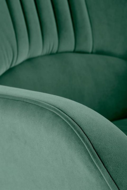 Halmar VERDON fotel wypoczynkowy ciemny zielony BLUVEL #78 materiał: tkanina velvet / stal Halmar VERDON fotel wypoczynkowy ciemny zielony BLUVEL #78 materiał: tkanina velvet / stal