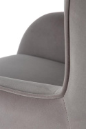 Halmar VERDON fotel wypoczynkowy popielaty BLUVEL #14 materiał: tkanina velvet / stal Halmar VERDON fotel wypoczynkowy popielaty BLUVEL #14 materiał: tkanina velvet / stal