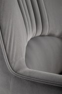 Halmar VERDON fotel wypoczynkowy popielaty BLUVEL #14 materiał: tkanina velvet / stal Halmar VERDON fotel wypoczynkowy popielaty BLUVEL #14 materiał: tkanina velvet / stal