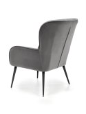 Halmar VERDON fotel wypoczynkowy popielaty BLUVEL #14 materiał: tkanina velvet / stal Halmar VERDON fotel wypoczynkowy popielaty BLUVEL #14 materiał: tkanina velvet / stal